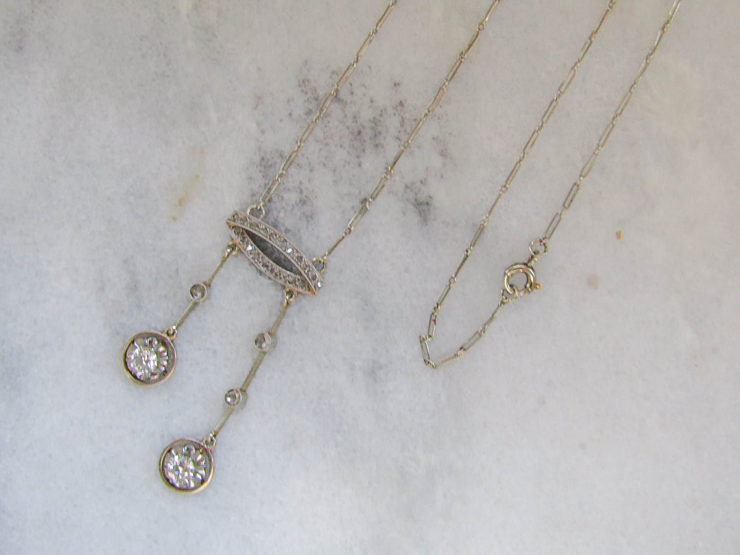 Antique Old European Cut Diamond Solitaire Engagement Ring c. 1920