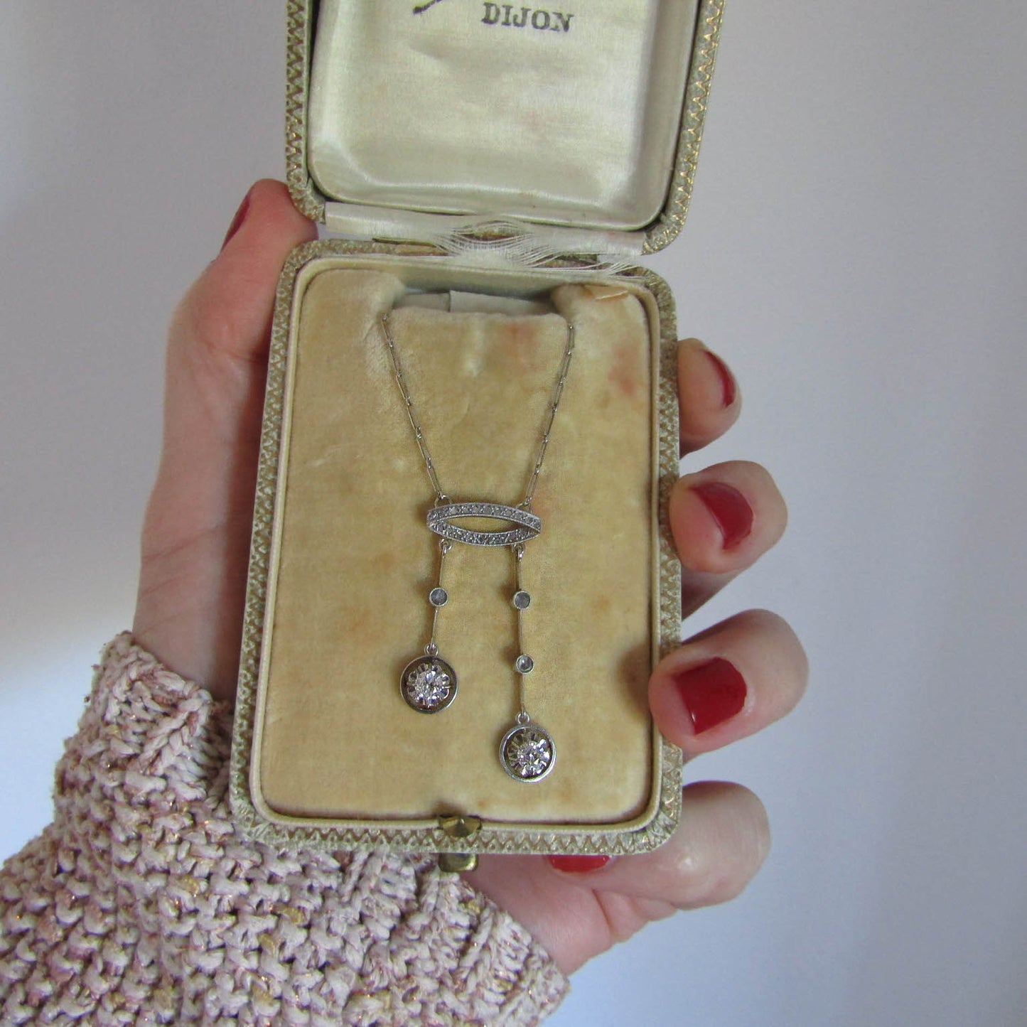 Antique Old European Cut Diamond Solitaire Engagement Ring c. 1920