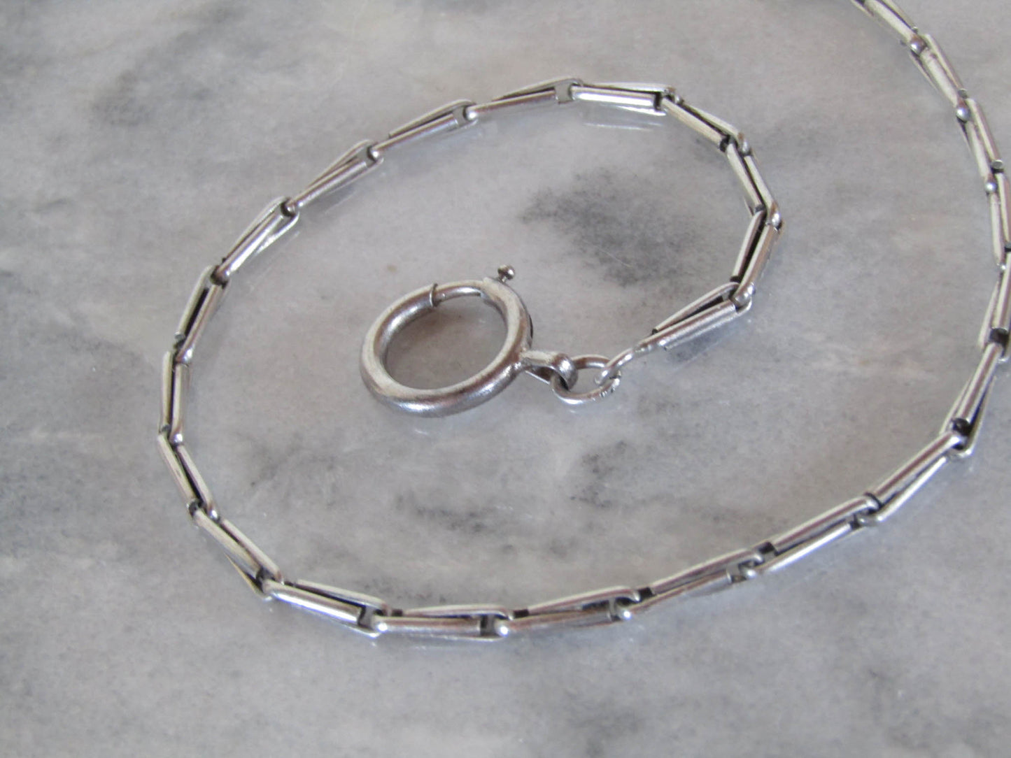 Antique Silver French Art Deco Chain