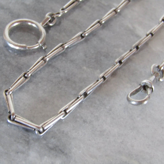 Antique Silver French Art Deco Chain