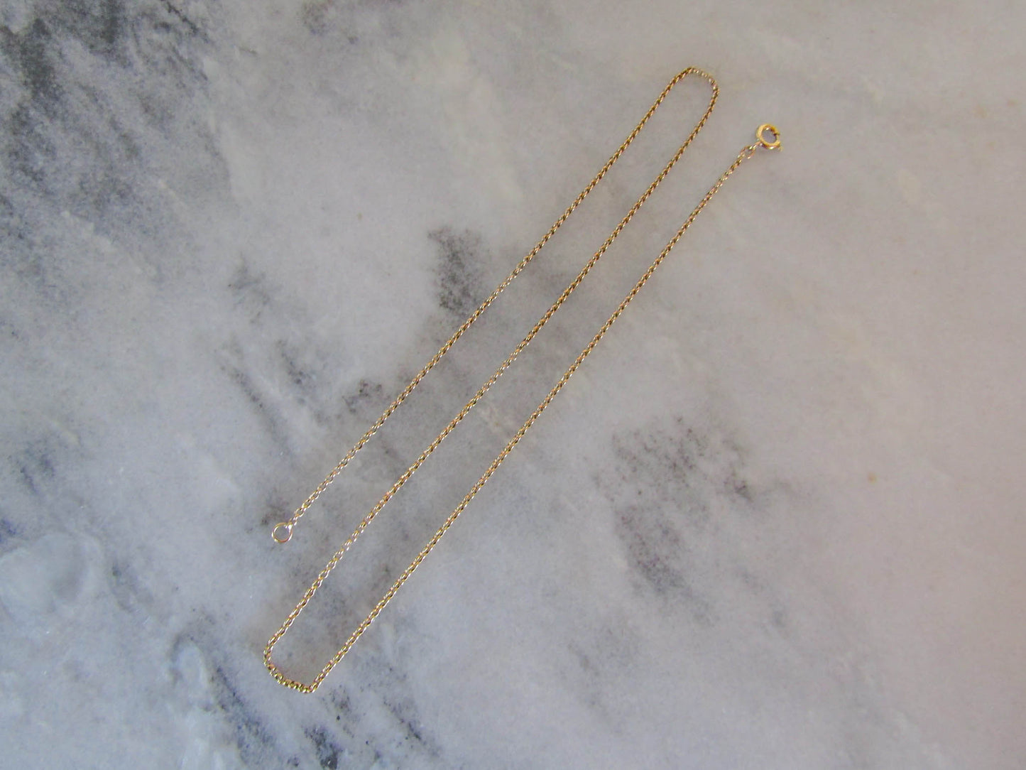 Vintage 18k Solid Gold French Belcher Chain
