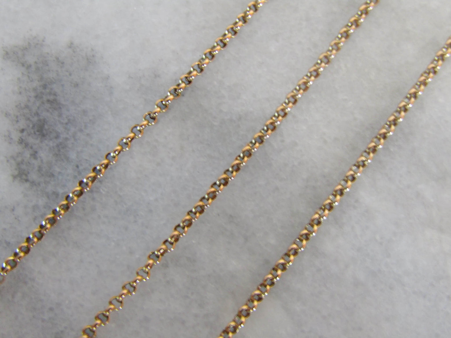 Vintage 18k Solid Gold French Belcher Chain