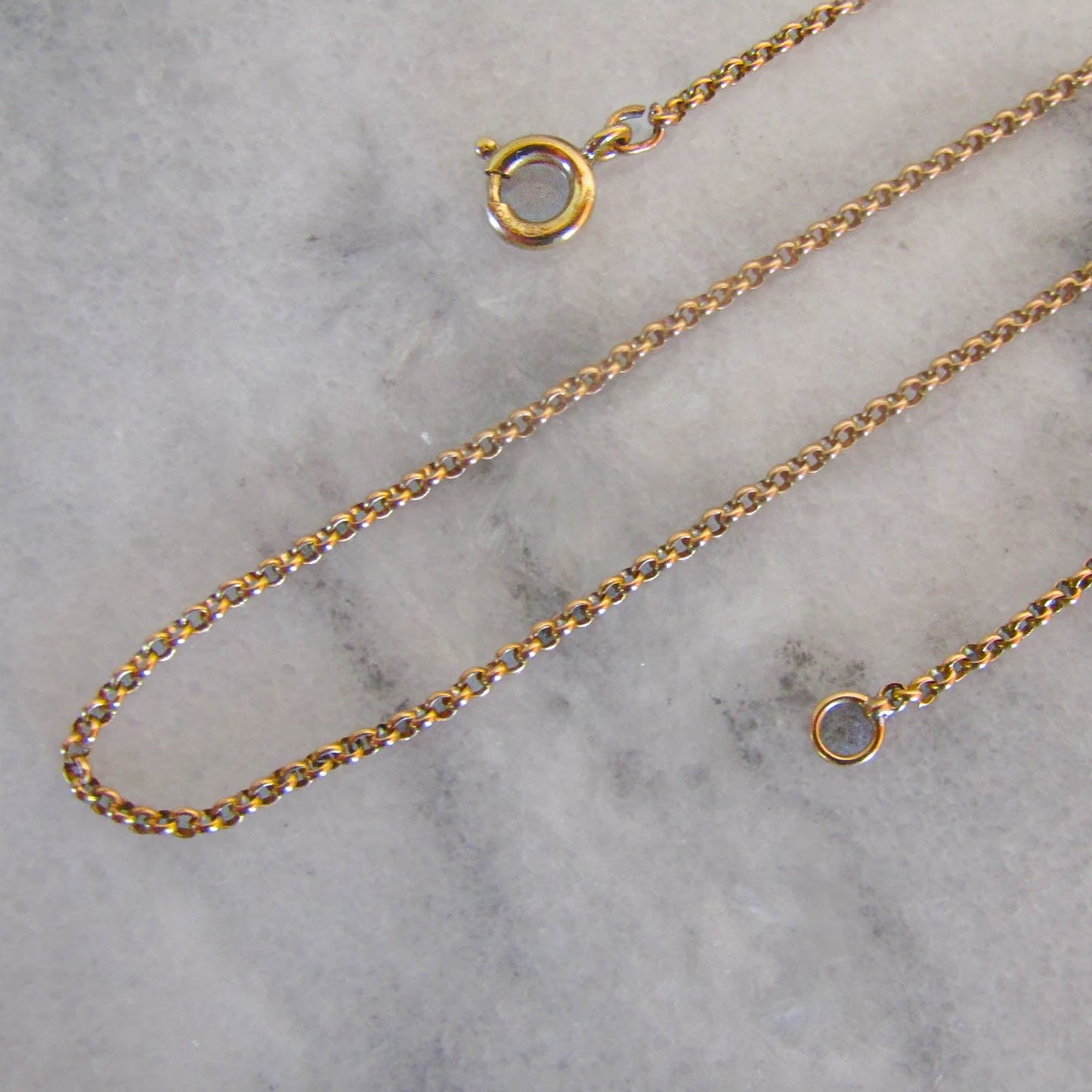 Vintage 18k Solid Gold French Belcher Chain
