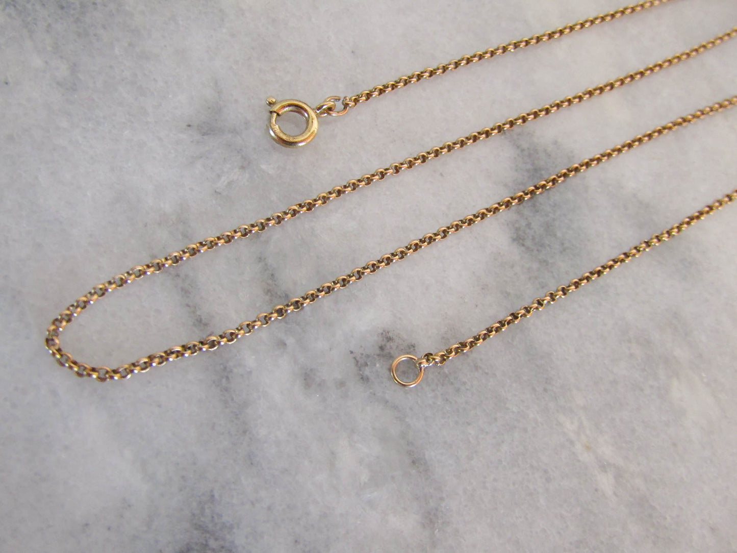 Vintage 18k Solid Gold French Belcher Chain