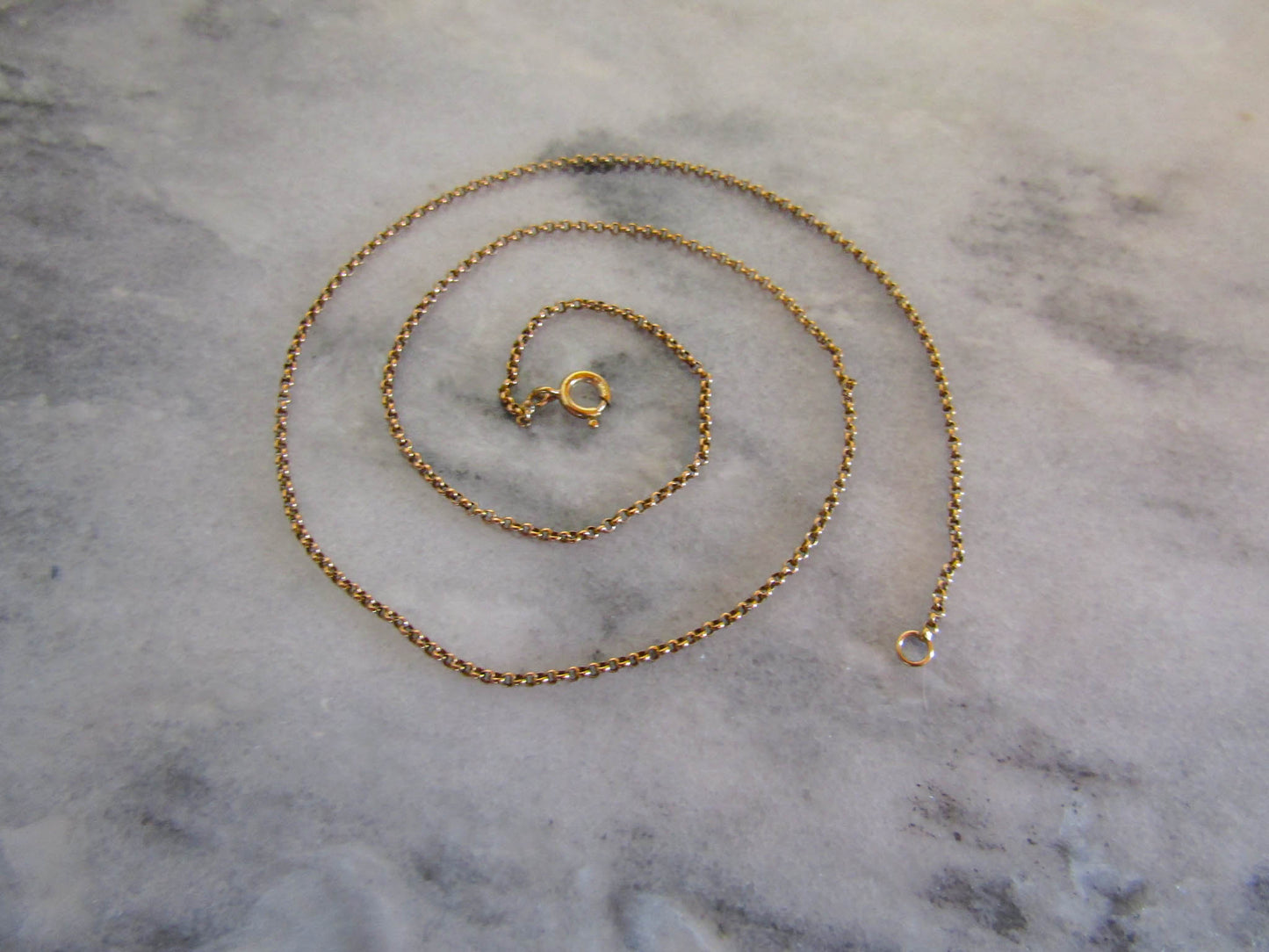 Vintage 18k Solid Gold French Belcher Chain