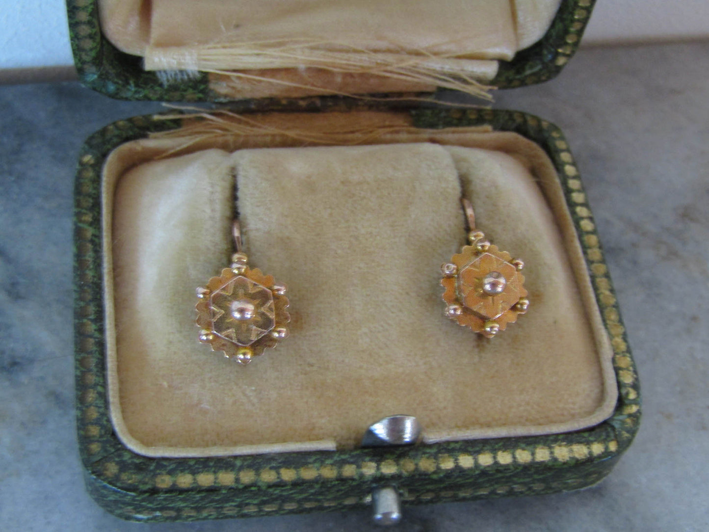 Antique French Victorian Drop/Dangle Earrings c. 1900