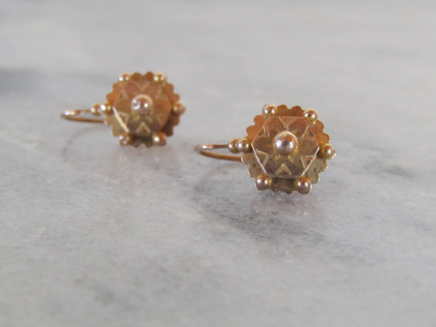 Antique French Victorian Drop/Dangle Earrings c. 1900
