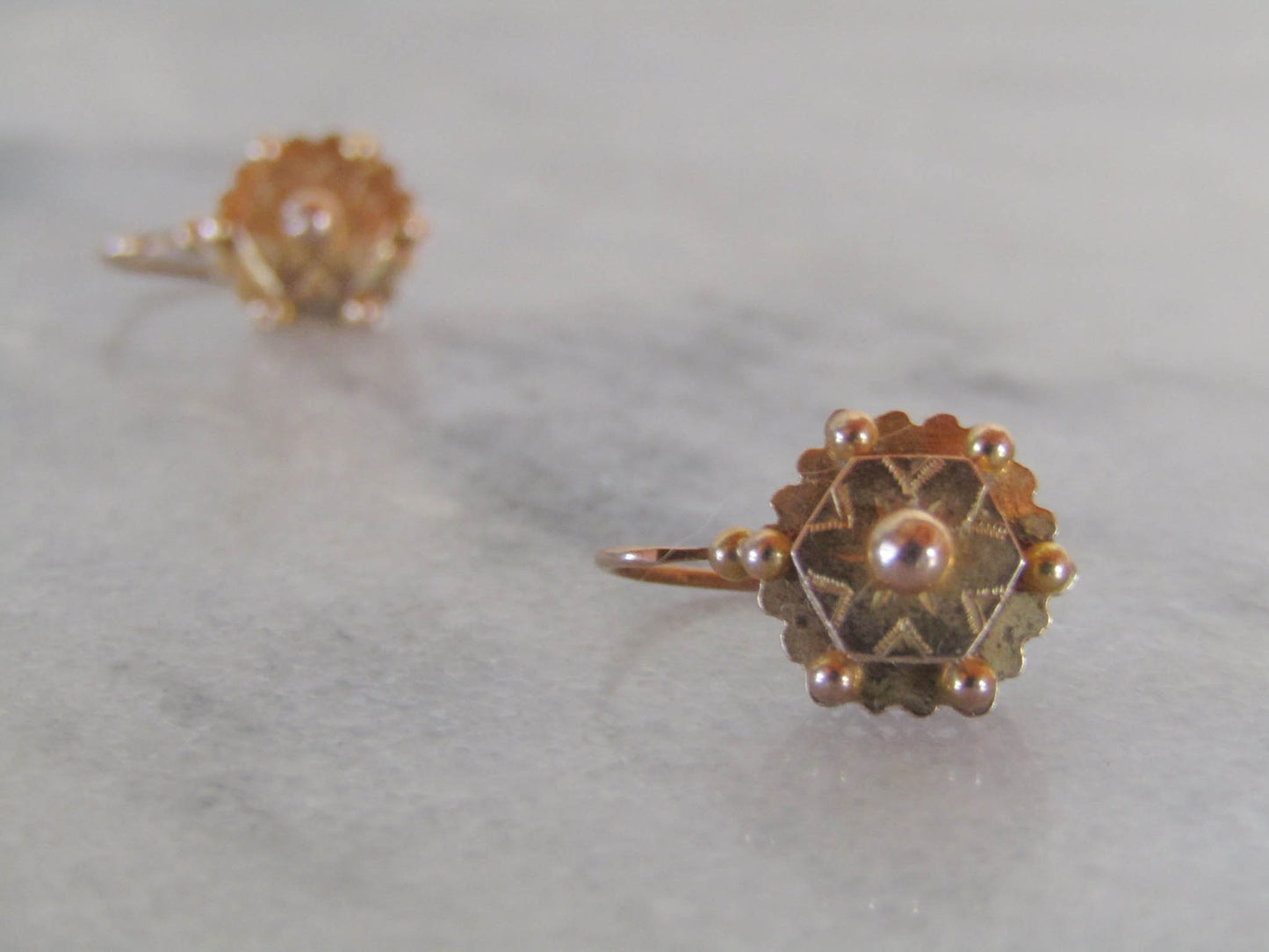 Antique French Victorian Drop/Dangle Earrings c. 1900