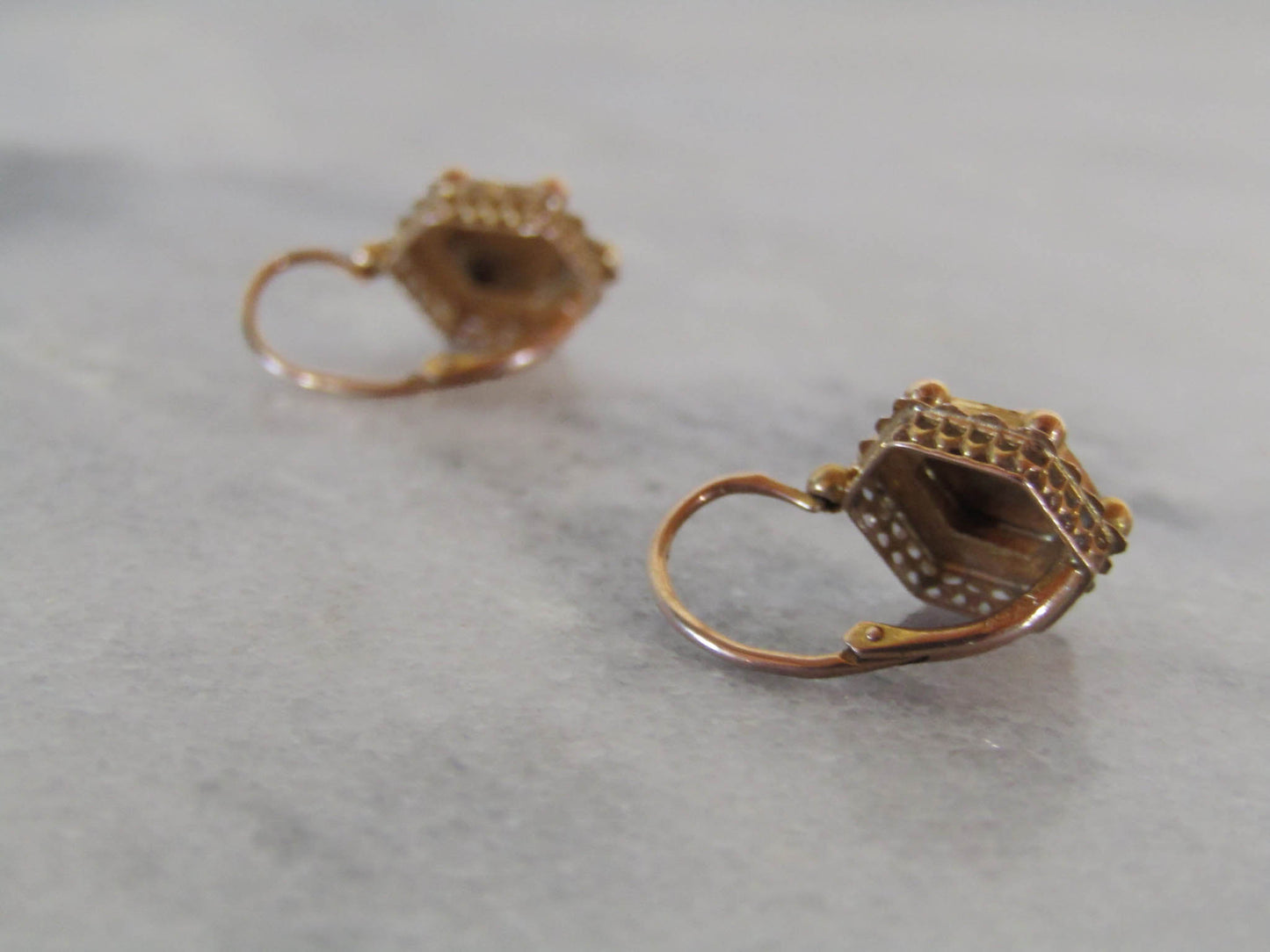 Antique French Victorian Drop/Dangle Earrings c. 1900