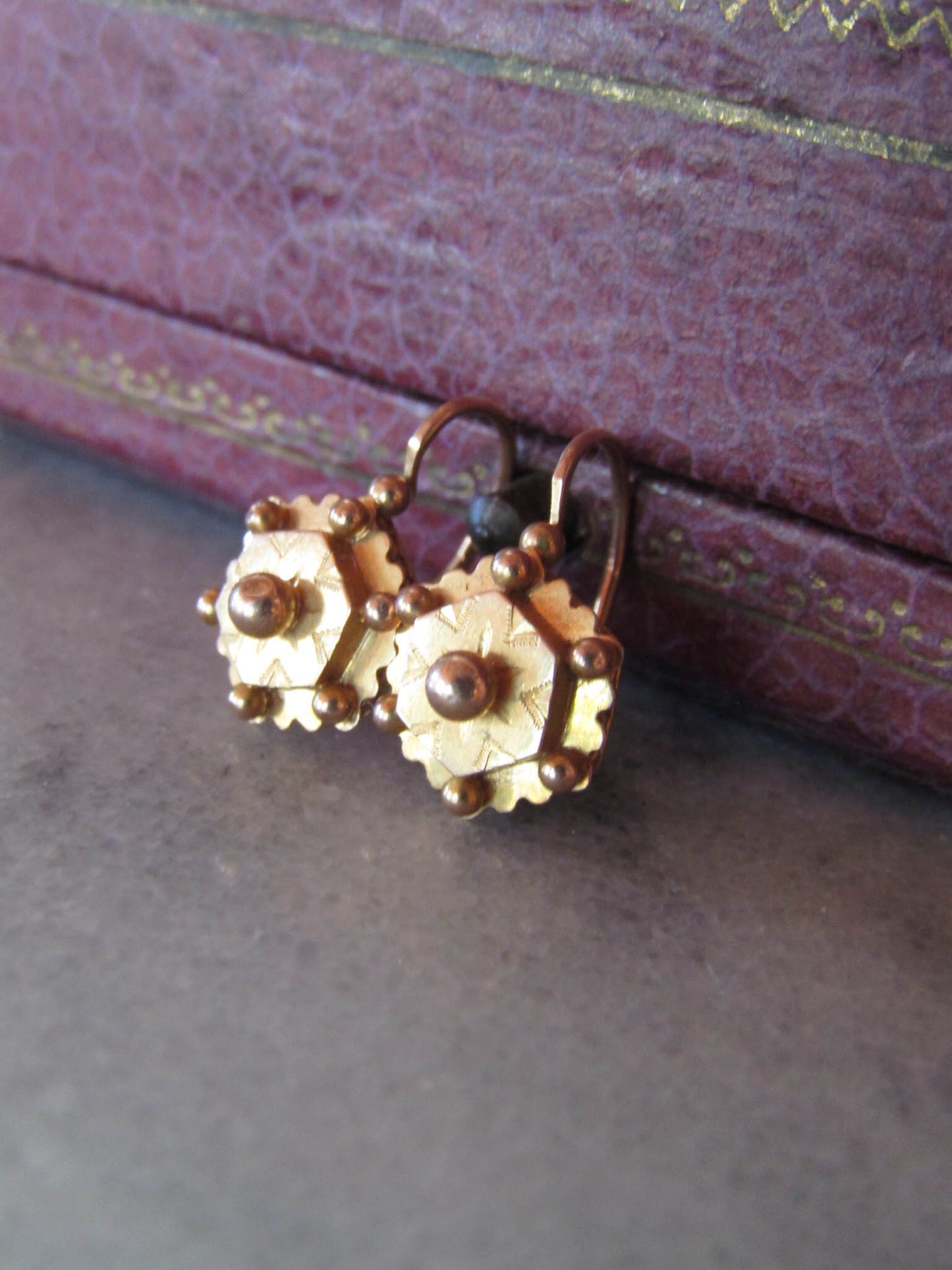 Antique French Victorian Drop/Dangle Earrings c. 1900