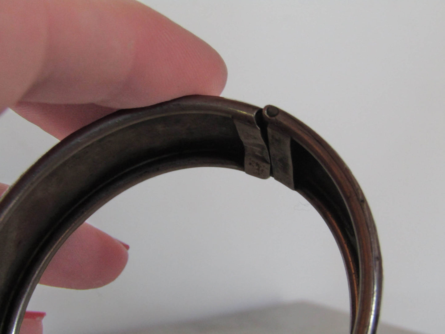 Antique Silver Victorian Bangle Bracelet