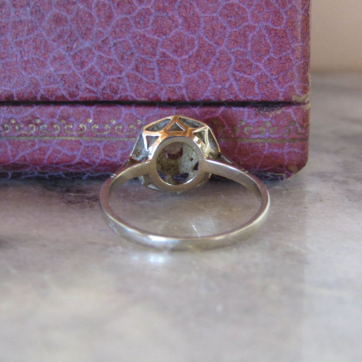 Antique Art Deco Platinum and Diamond Solitaire Ring c. 1920