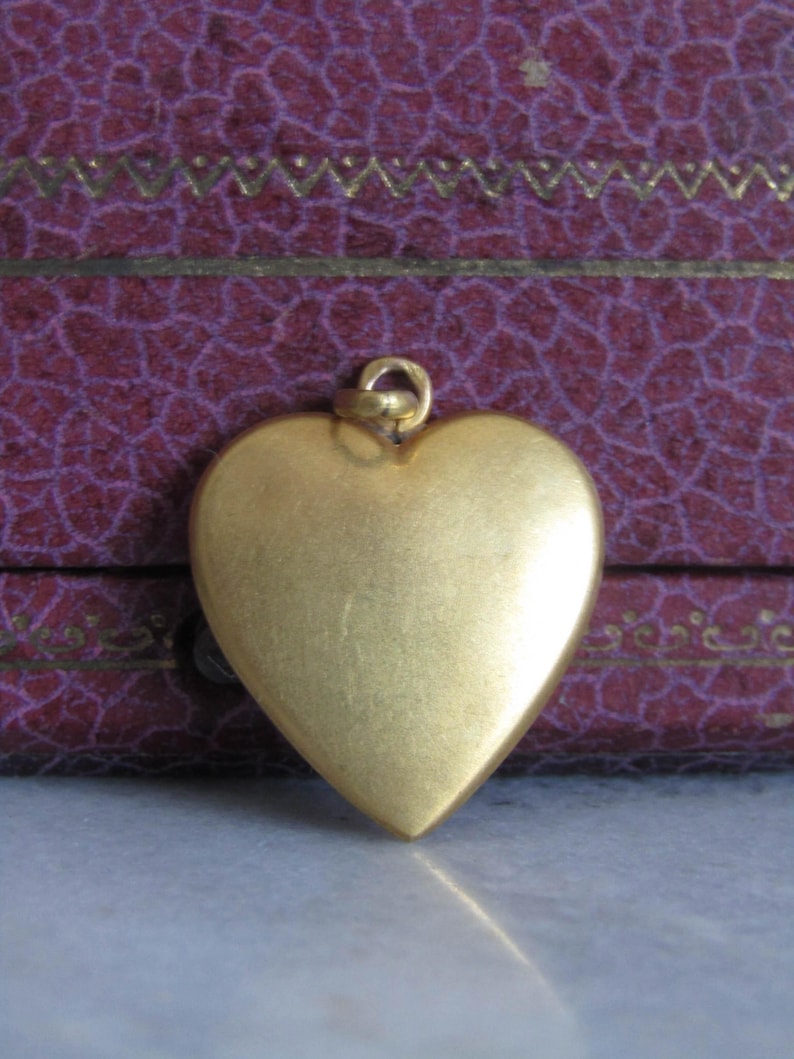 Antique Edwardian Sweet Heart Pendant, French Romantic Pendant c. 1900