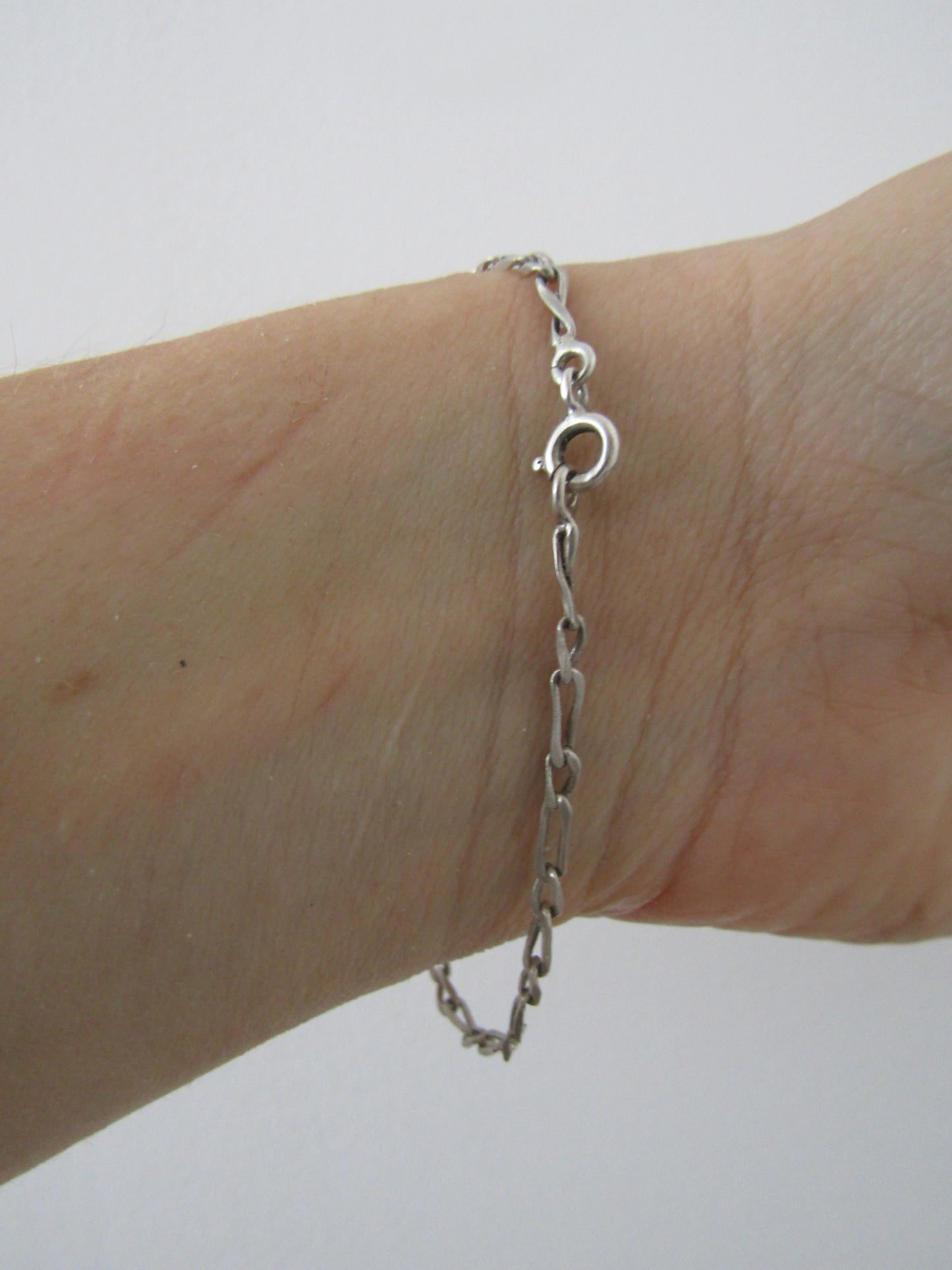 Antique Silver link bracelet, Timeless antique French bracelet