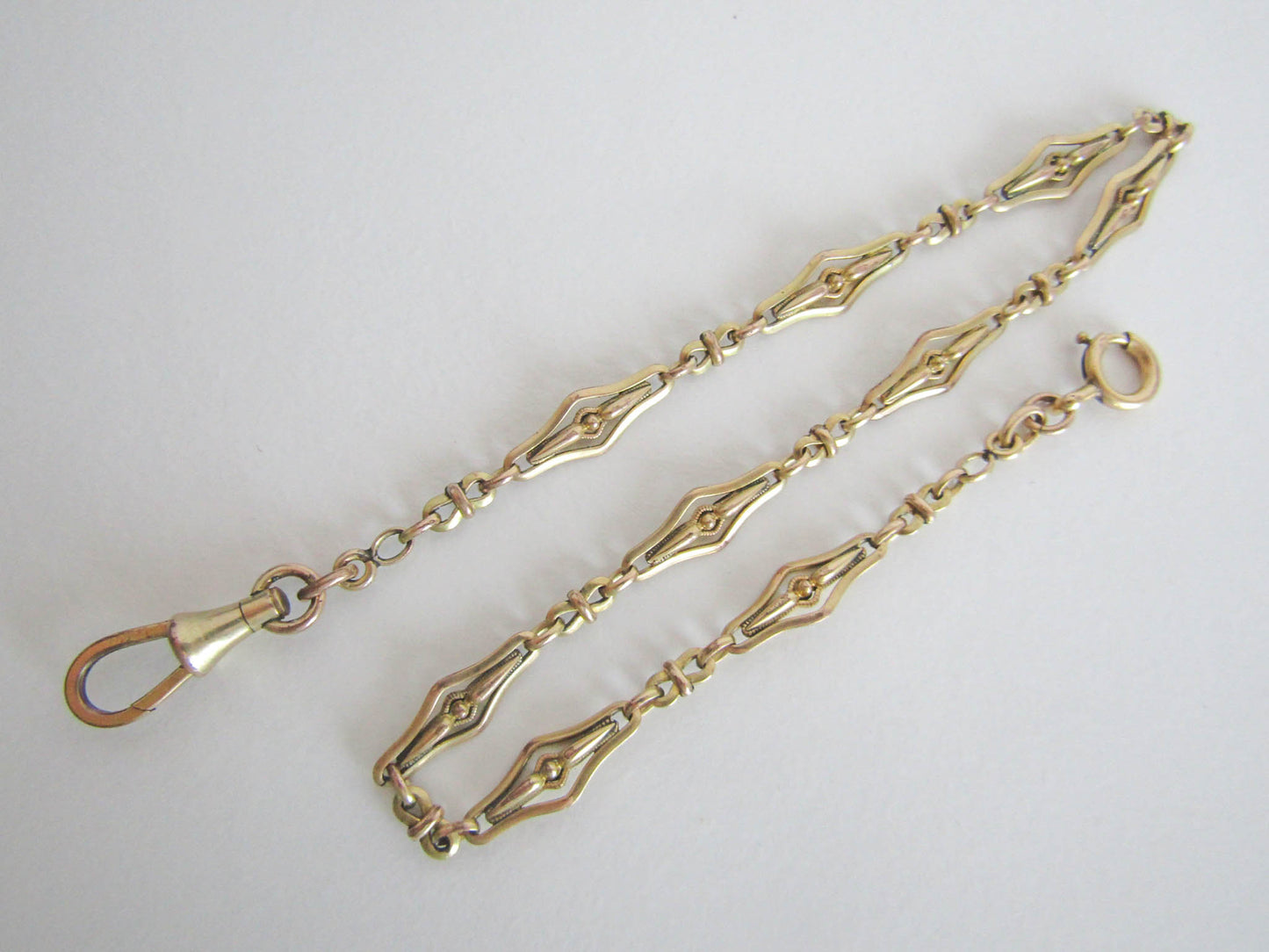 Antique French Gold Fill Art Deco Watch Chain