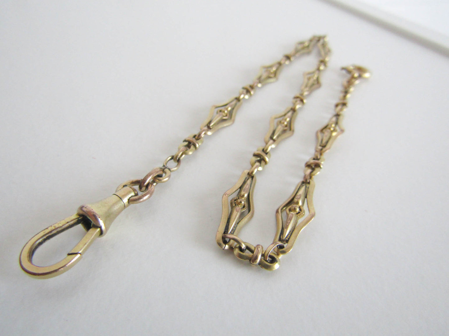 Antique French Gold Fill Art Deco Watch Chain