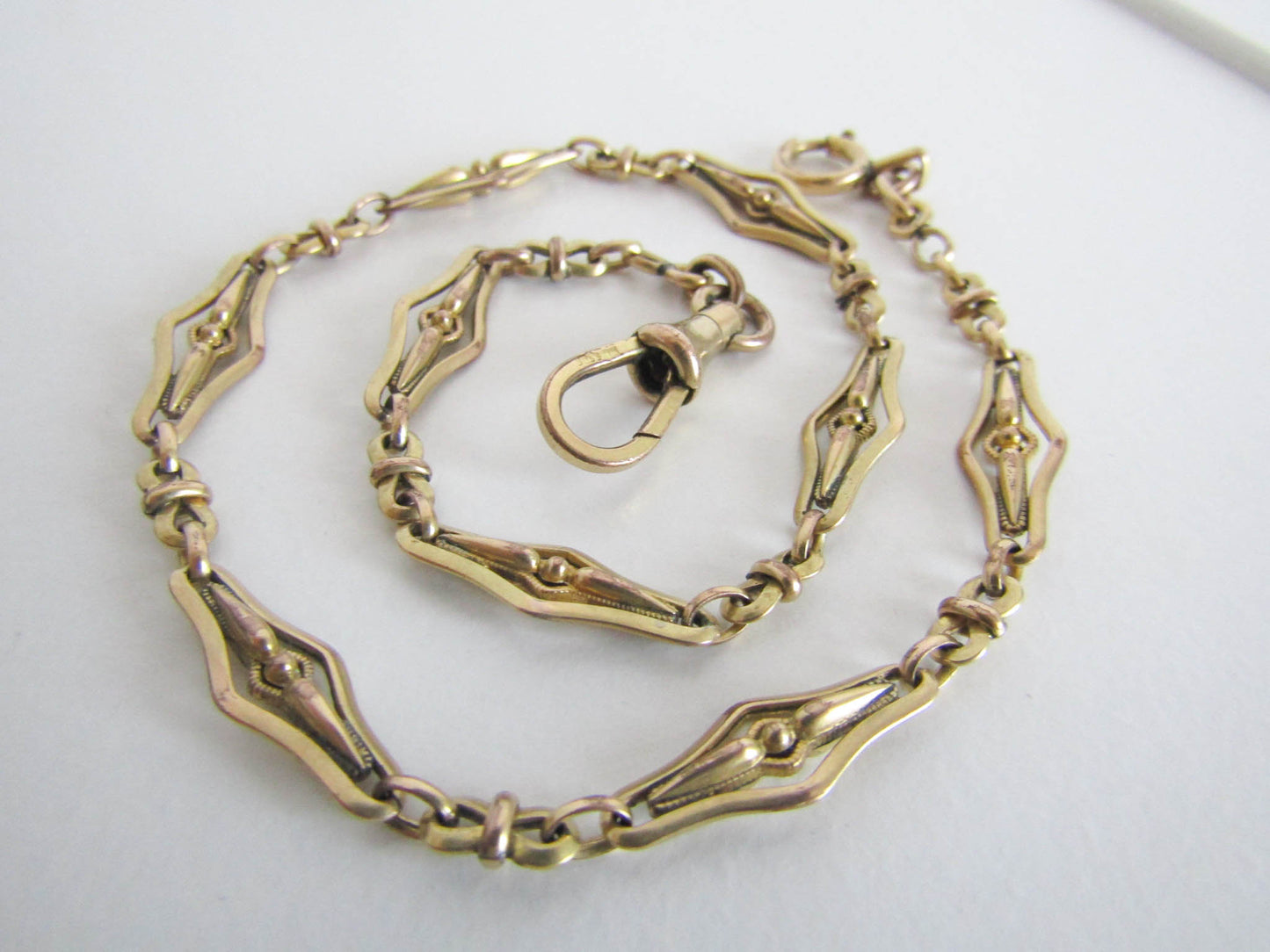 Antique French Gold Fill Art Deco Watch Chain