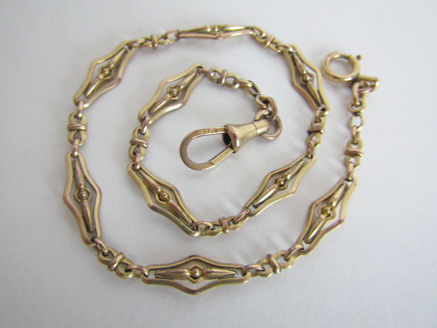 Antique French Gold Fill Art Deco Watch Chain