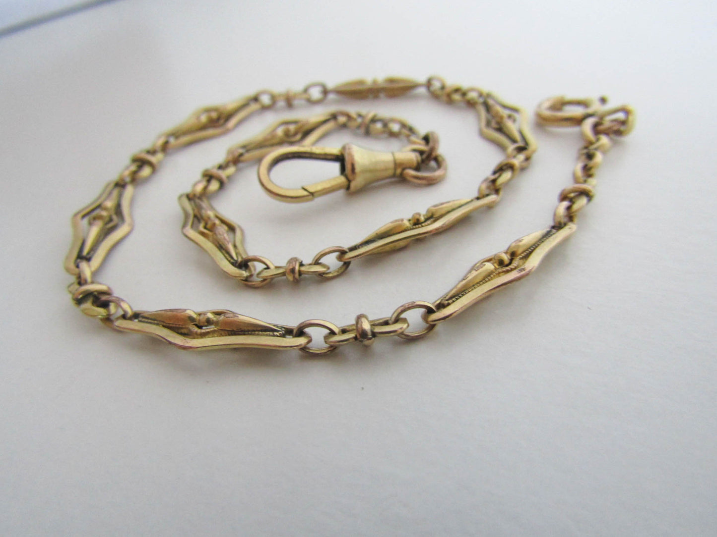 Antique French Gold Fill Art Deco Watch Chain