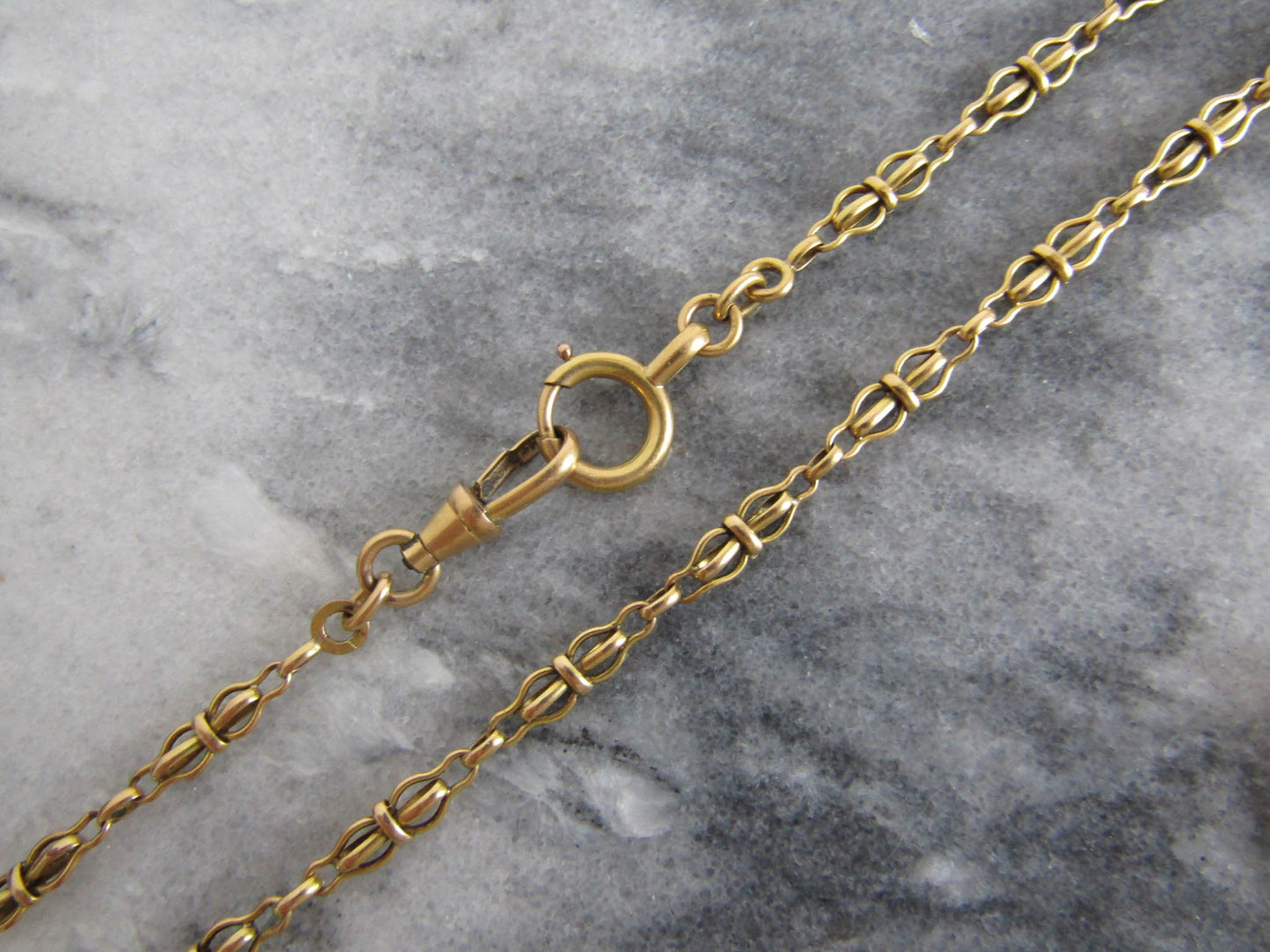 Antique Gold Filled Watch Chain, Vintage Bracelet or Choker, French antique watch chain